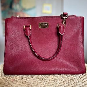 Michael Kors Cranberry medium leather bag
